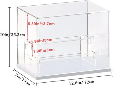Nynelly Funko Pop Vitrine, 3 Ebenen, Acryl, transparent, Funko Pop Präsentationsbox, Anti-Schmutzvit