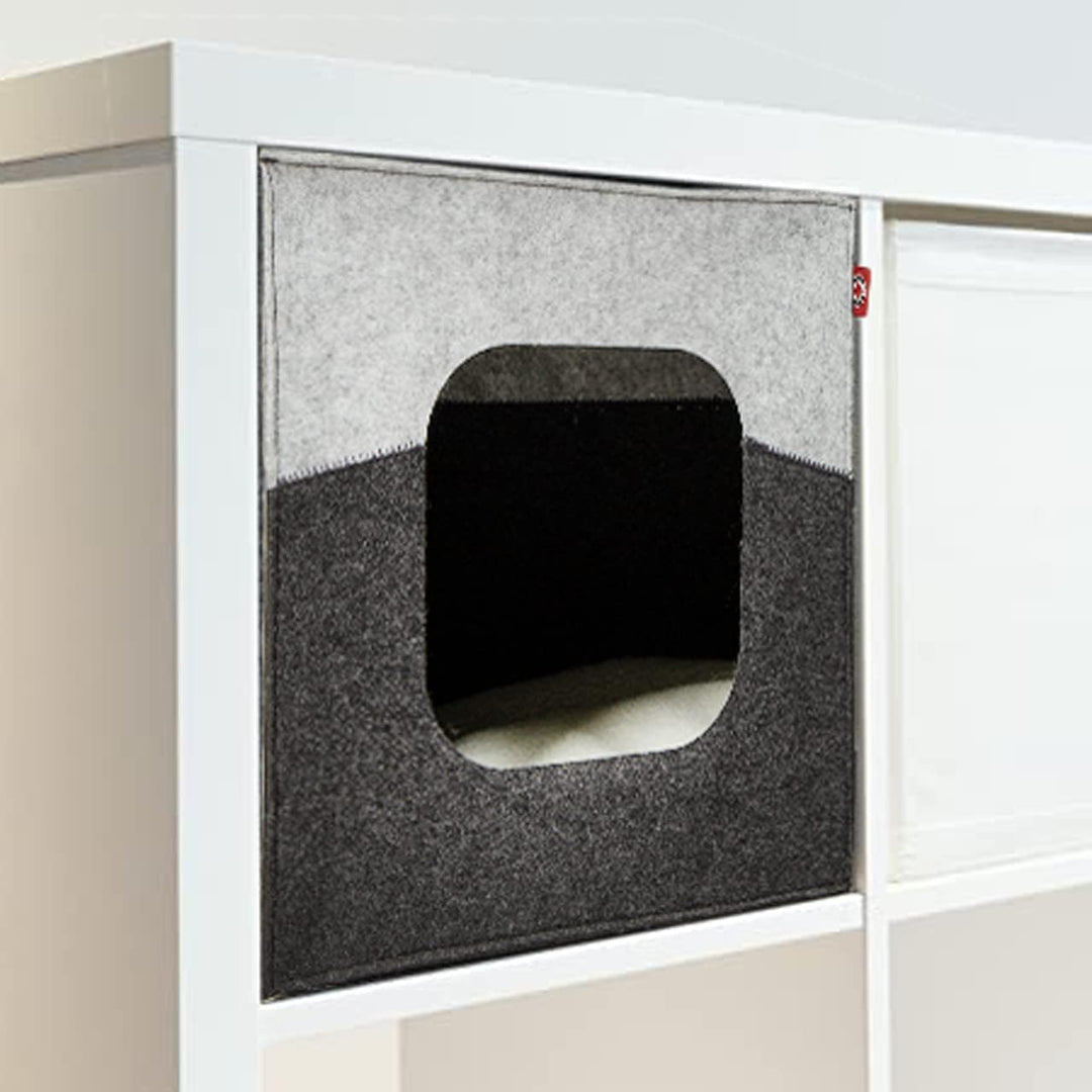 CanadianCat Company | Katzenhöhle Katzenbox aus Filz, passend für IKEA Regal Kallax und Expedit, Kat