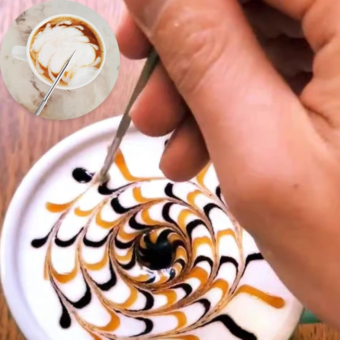 Milchaufschäumkännchen Mit 1 Goldener Quadratischer Dessertlöffel, 350 ml, 12 Unzen, Edelstahl-Milch