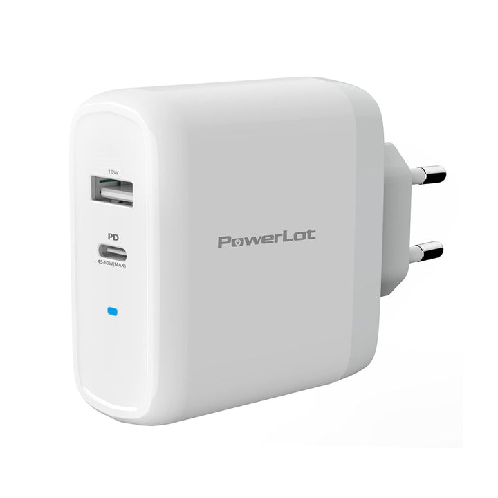 PowerLot 60W USB C Ladegerät mit GaN Tech PD 3.0 Netzteil, Schnellladegerät Kompatibel mit MacBook P