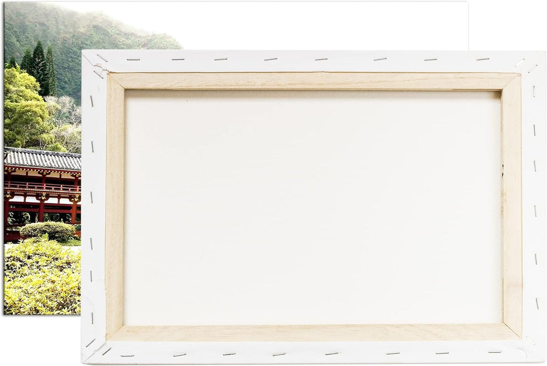 deyoli atemberaubende Tempelanlage in Asien Format: 60x40 als Leinwandbild, Motiv fertig gerahmt auf