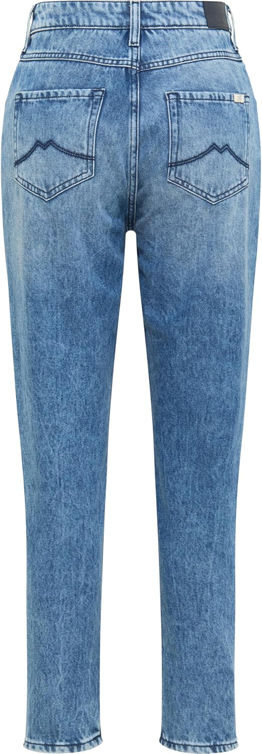 MUSTANG Damen Jeans Hose Style Moms 31W / 34L Mittelblau, 31W / 34L Mittelblau
