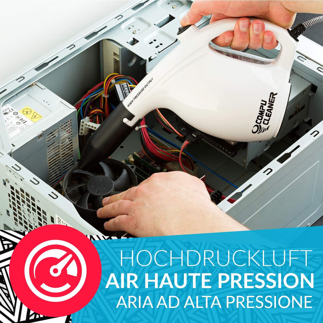 CompuCleaner - Elektrischen Staubgebläse - Air Duster, Tastatur Reinigung, Kamera reinigungsset, pc