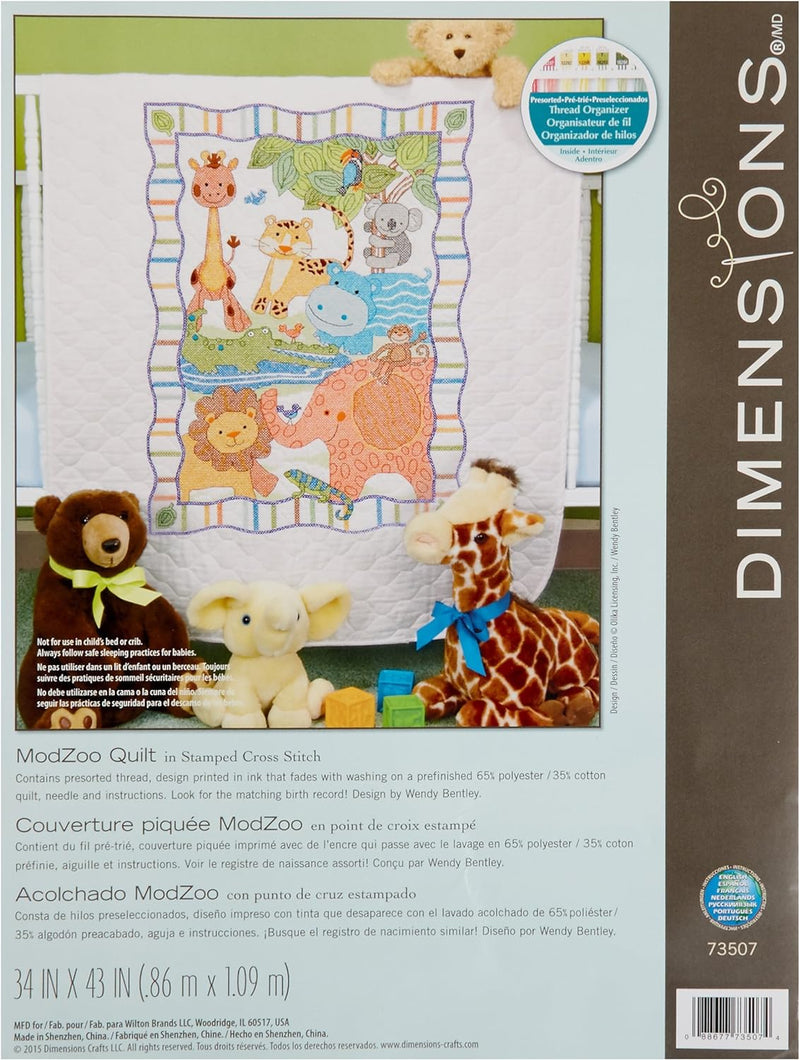 DIMENSIONS Quilt MOD Zoo, Cotton, Multi-Colour