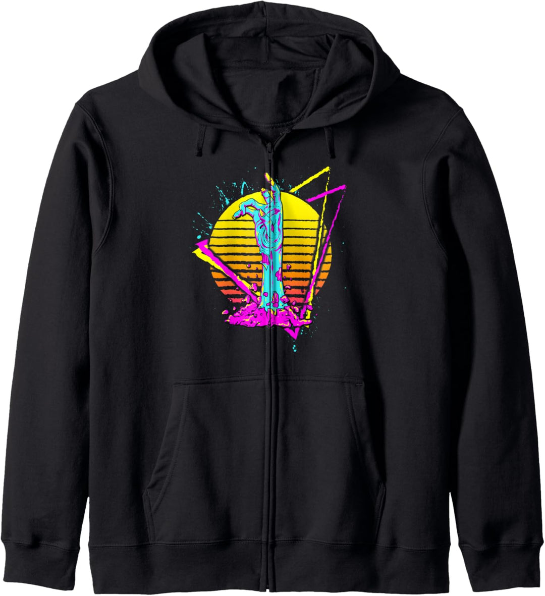 Vaporwave Zombie Vaporwave Halloween Kapuzenjacke