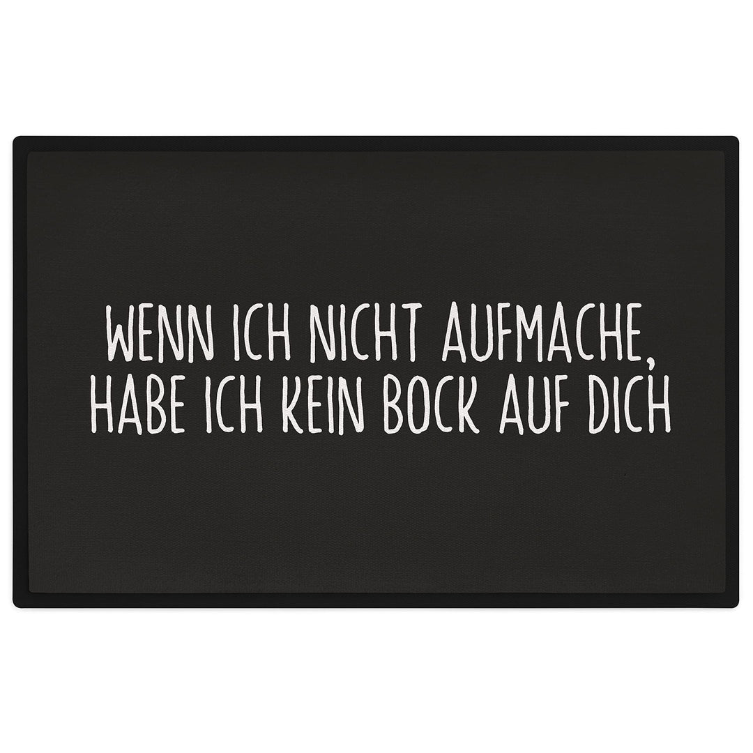 Trendation - Lustige Fussmatte mit Spruch Geschenk Lustiger Spruch Kein Bock Auf Dich Fussmatten 60x