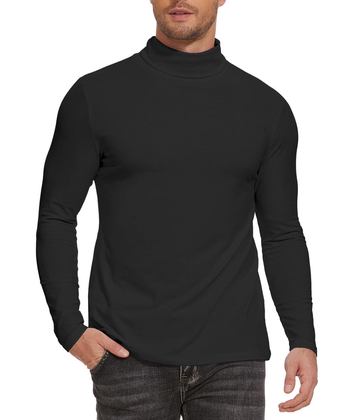 SIHOHAN Herren Rollkragenshirt Basic Rollkragenpullover - Slim fit Langarmshirt Innenfleece Thermoun