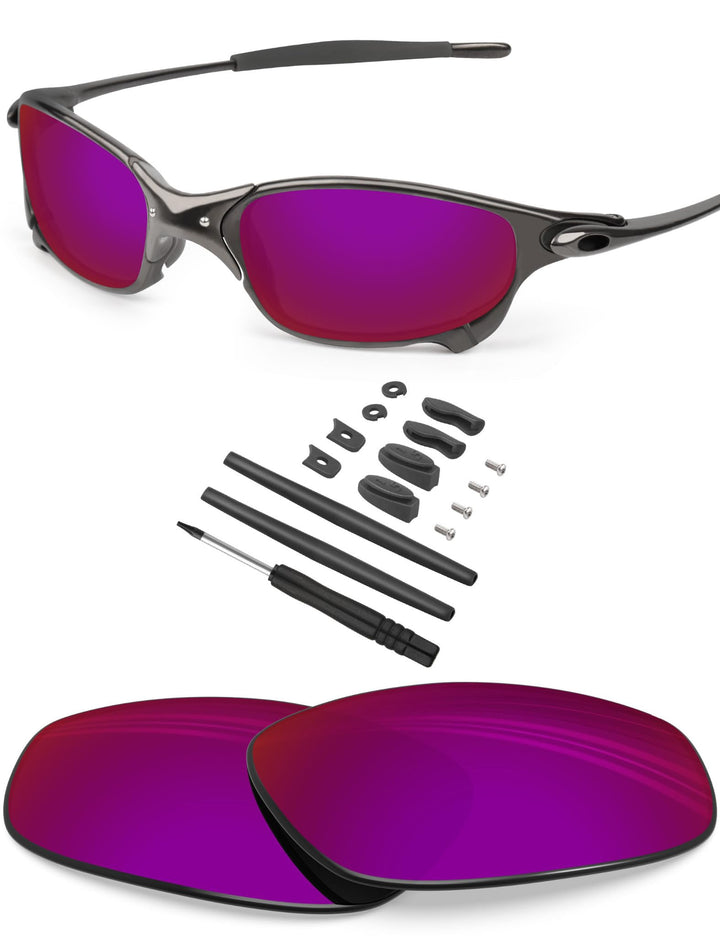 BlazerBuck Anti-salz Polarisierte Ersatzgläser für Oakley Juliet Gebrannter Sternenhimmel Polarisier
