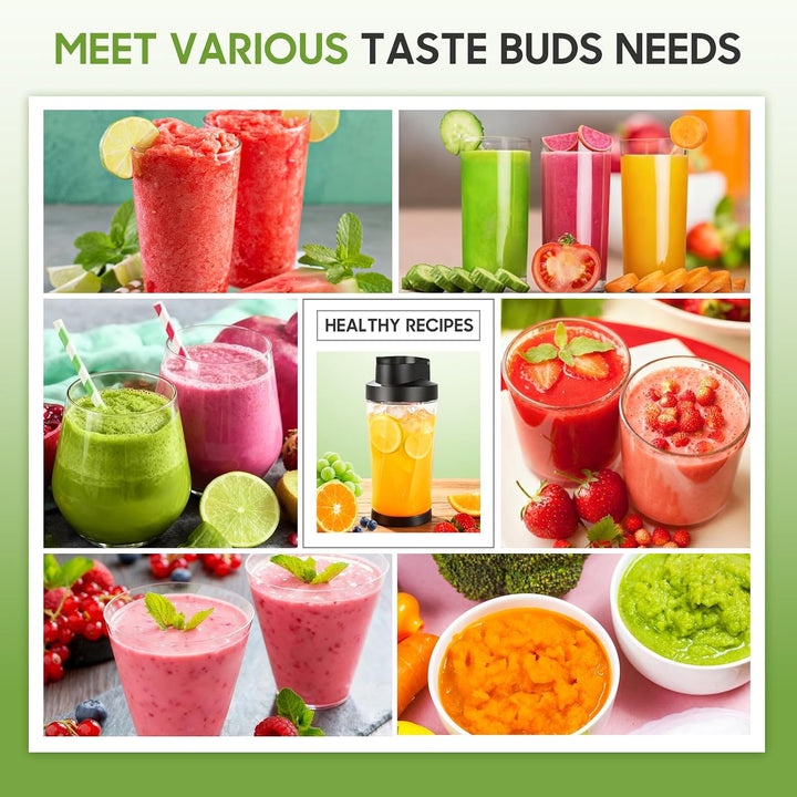 Mixer Smoothie Maker 700ml, Wiederaufladbarer, 6000 mAh Portable Blender, 3D 6 Klingendesign und IP6