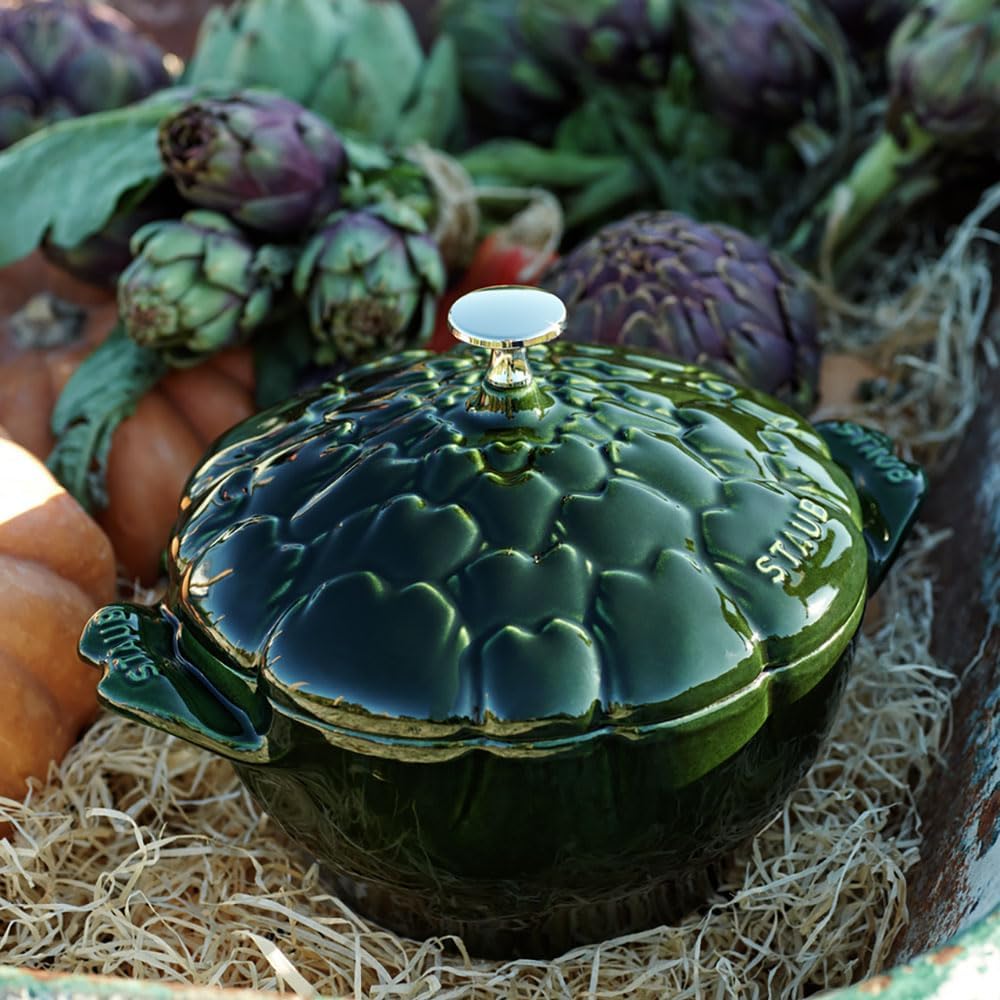 Cocotte Artischocke, basilikumgrün, 22 cm La Cocotte