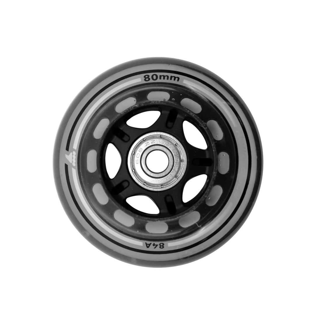 Rollerblade 80 mm Inline-Skate-Rad und Kugellager, 8er-Pack durchsichtig, Transparent