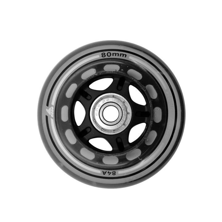Rollerblade 80 mm Inline-Skate-Rad und Kugellager, 8er-Pack durchsichtig, Transparent