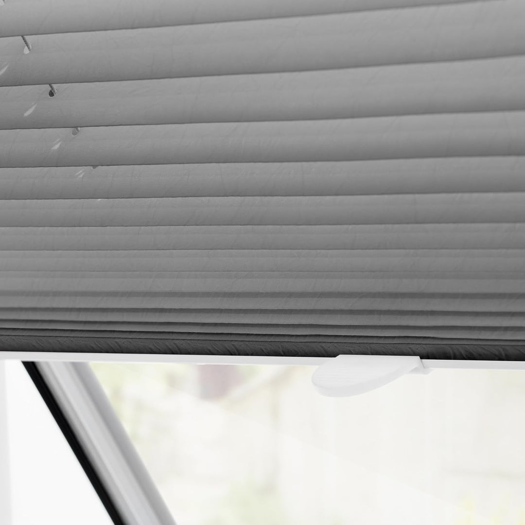 Lichtblick Dachfenster Plissee Haftfix, ohne Bohren, mit Saugnäpfen, für Veluxdachfenster, Fensterpl