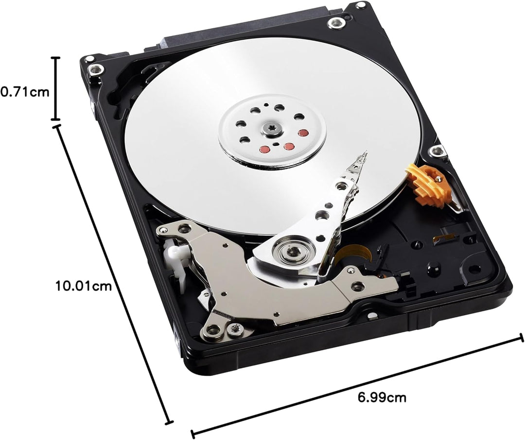 WD Blue 500 GB interne mobile Festplatte Slim Version 7 mm Höhe (6,35 cm (2,5 Zoll), 5400rpm, 8MB Ca