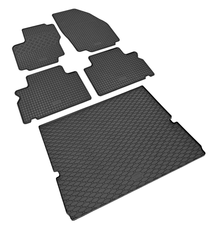 Stylisches Gummi- und Kofferraumwanne Set geeignet für Ford Galaxy ab 2007 bis 2015 - Schützen und A