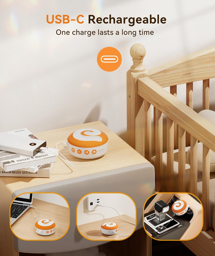 Dreamegg White Noise Machine Baby - D11 Einschlafhilfe Baby Weisses Rauschen Sound Machine mit 11 Mu