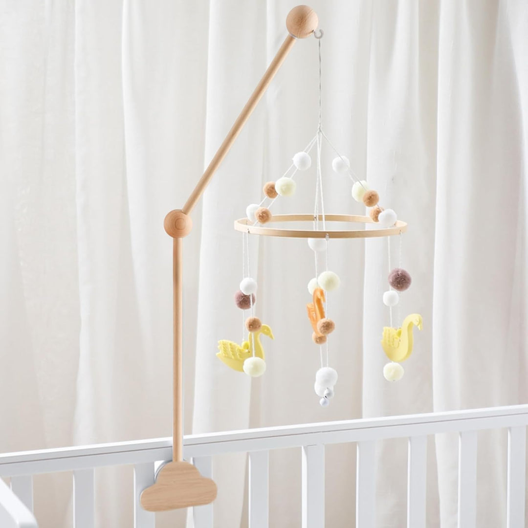 Baby-Mobile-Aufhänger Mobile-Arm für Kinderbett Holz-Wolken-Design abnehmbarer Baby-Mobile-Aufhänger