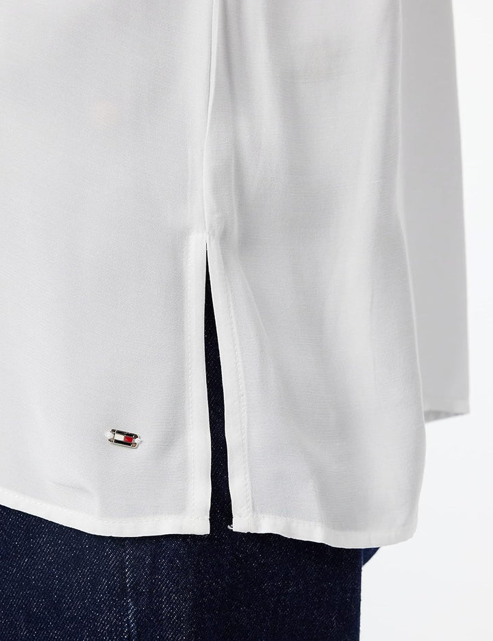 Tommy Hilfiger Damen Blusen 40 Weiss (Ecru), 40 Weiss (Ecru)