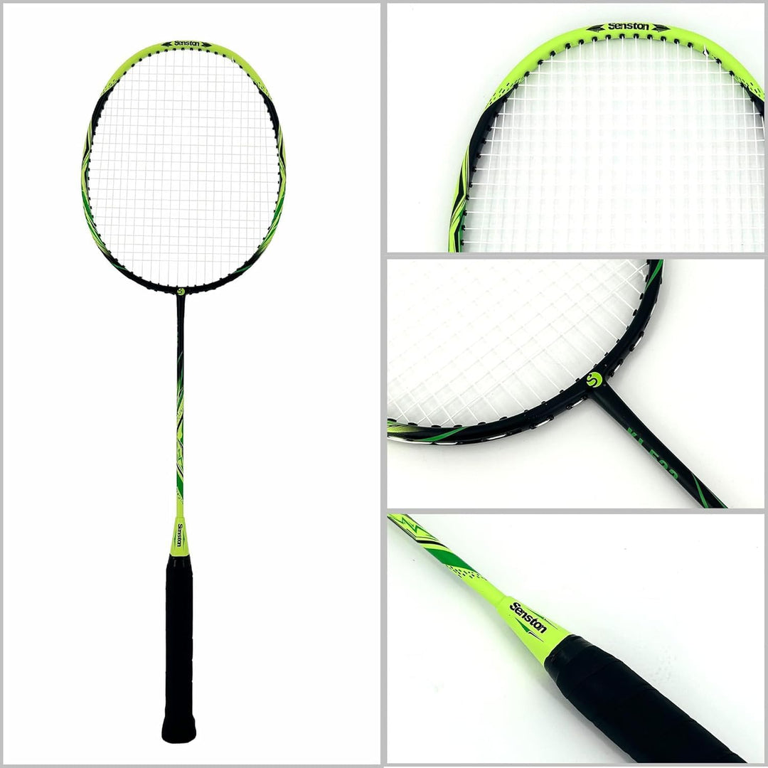 Senston Graphit Badminton-Set Leichtgewicht Badmintonschläger mit Schlägertasche Badminton Schläger