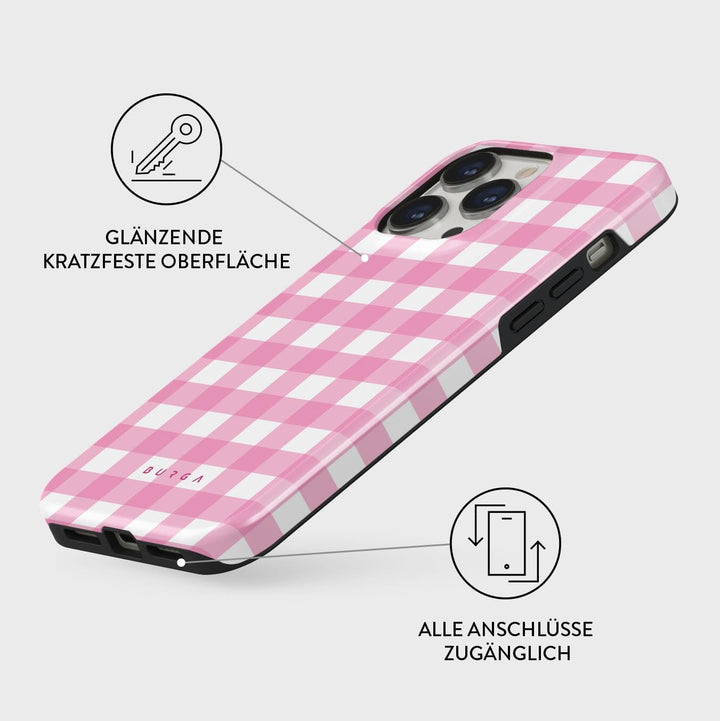 BURGA Handyhülle für iPhone 13 ProMax – Unisex Hybrid-Schutzhülle mit stossdämpfendem TPU & kratzfes