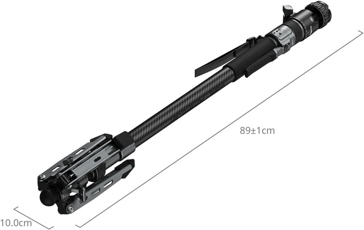 SMALLRIG 63" Tragbares Reisestativ für iPhone und Kamera, 160cm Carbonfaser-Videostativ mit Kompakte