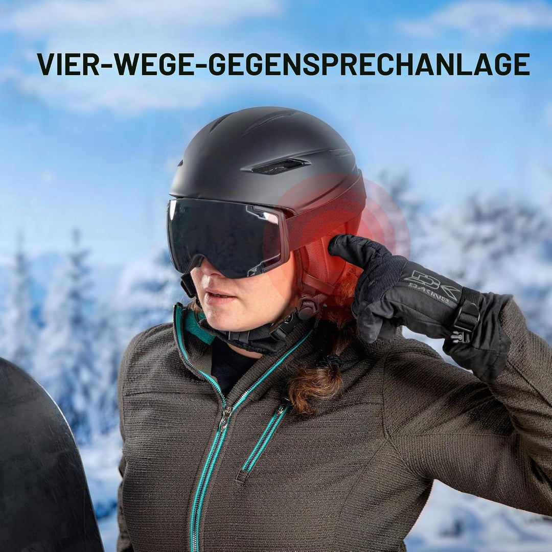Sena Snowtalk 2-Universal Bluetooth Headset für Ski-und Snowboardhelme mit integriertem drahtlosem I