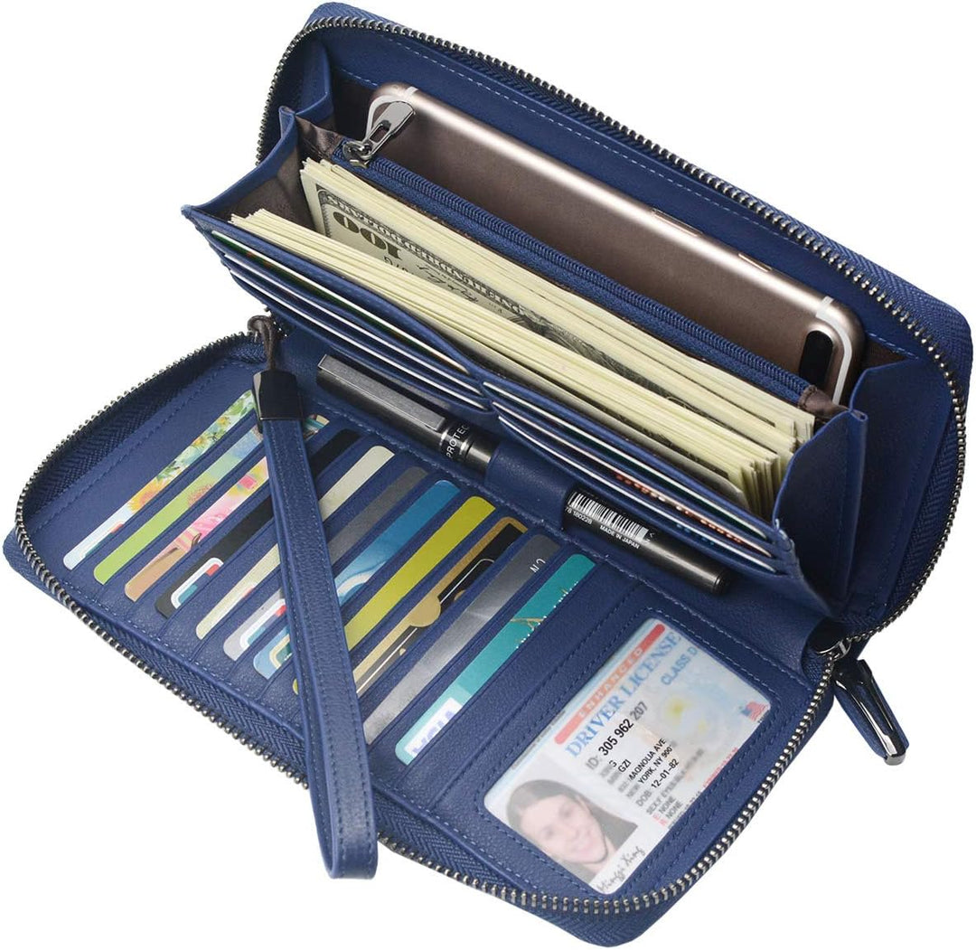 Portmonee Damen mit RFID Schutz Geldbeutel, Portemonnaie, Geldbörse, Brieftasche, Damengeldbeutel, D