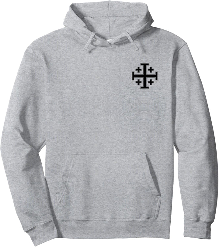 Jerusalem-Kreuz-Rittertempel, fünfgefaltet, Kreuz, Ritter-Tempel Pullover Hoodie