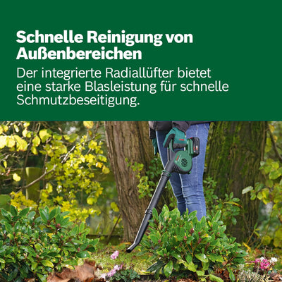 Bosch Akku-Laubbläser UniversalLeafBlower 18V-130 (Für schnelles und einfaches Säubern im Aussenbere