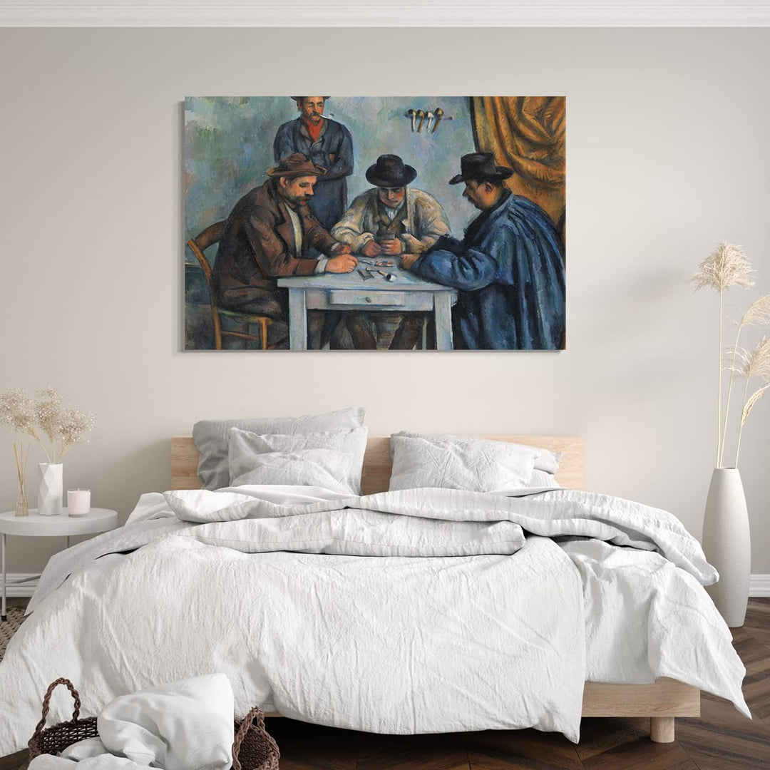 Printed Paintings Leinwand (80x60cm): Paul Cézanne - Die Kartenspieler 80x60 cm, 80x60 cm