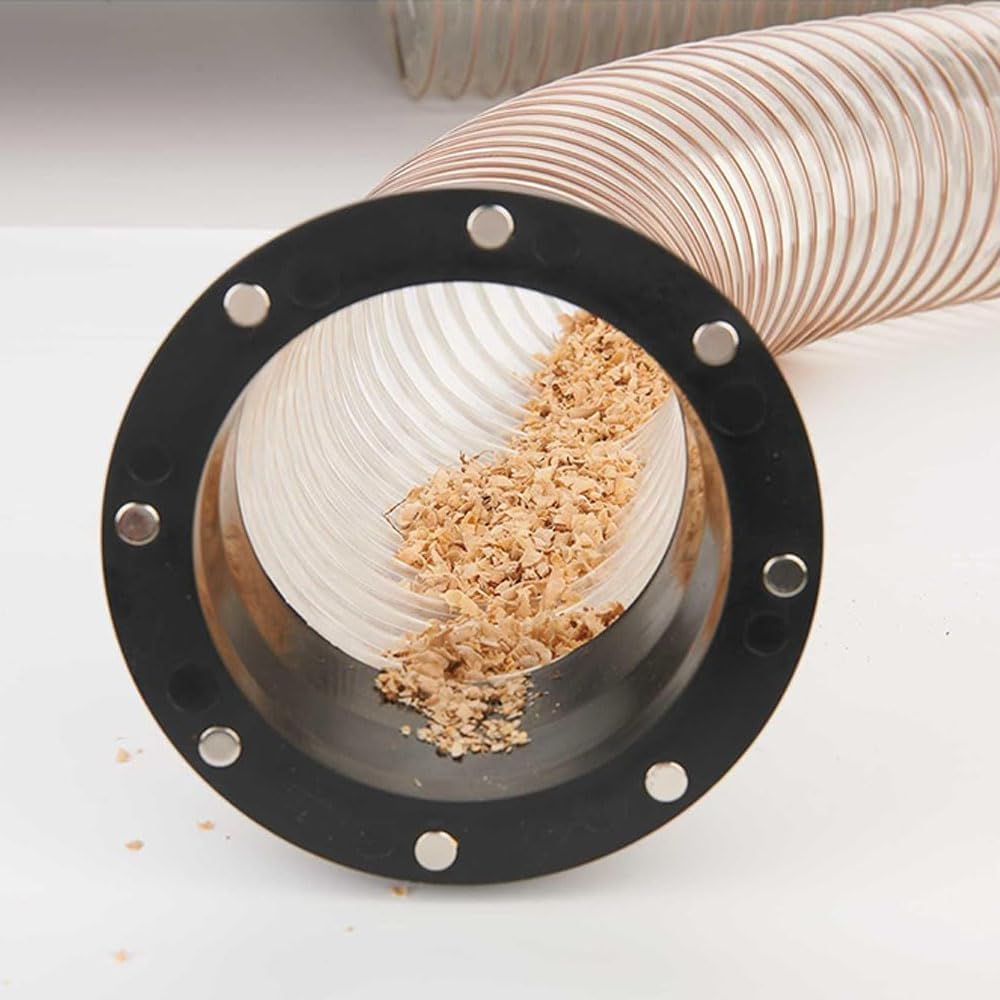 Absaugstutzen Schlauchadapter 140mm, Magnetischer Schnellverbinder (8 Magnete), Zubehör für Staubabs