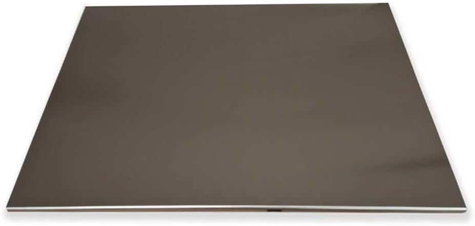 Edelstahl-Teigbrett 40×40 cm – Robust, hygienisch und korrosionsbeständig – Ideal zum Kneten, Ausrol