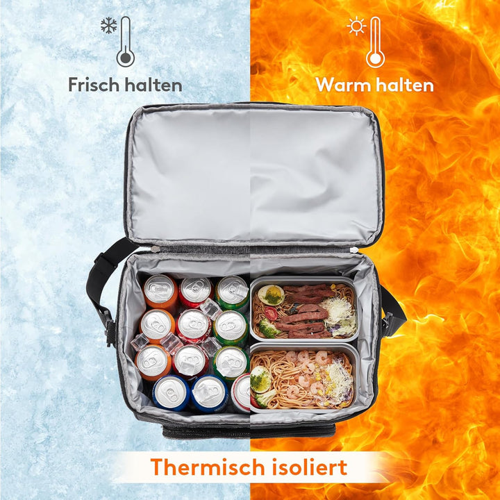 Lifewit Grosse Kühltasche 30L, Kühlbox Faltbar, Isolierte Lunch Tasche, Leichte, Tragbare Kühltasche