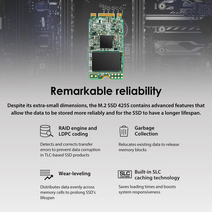 Transcend 1To M.2 2242 SSD SATA3 B+M Key