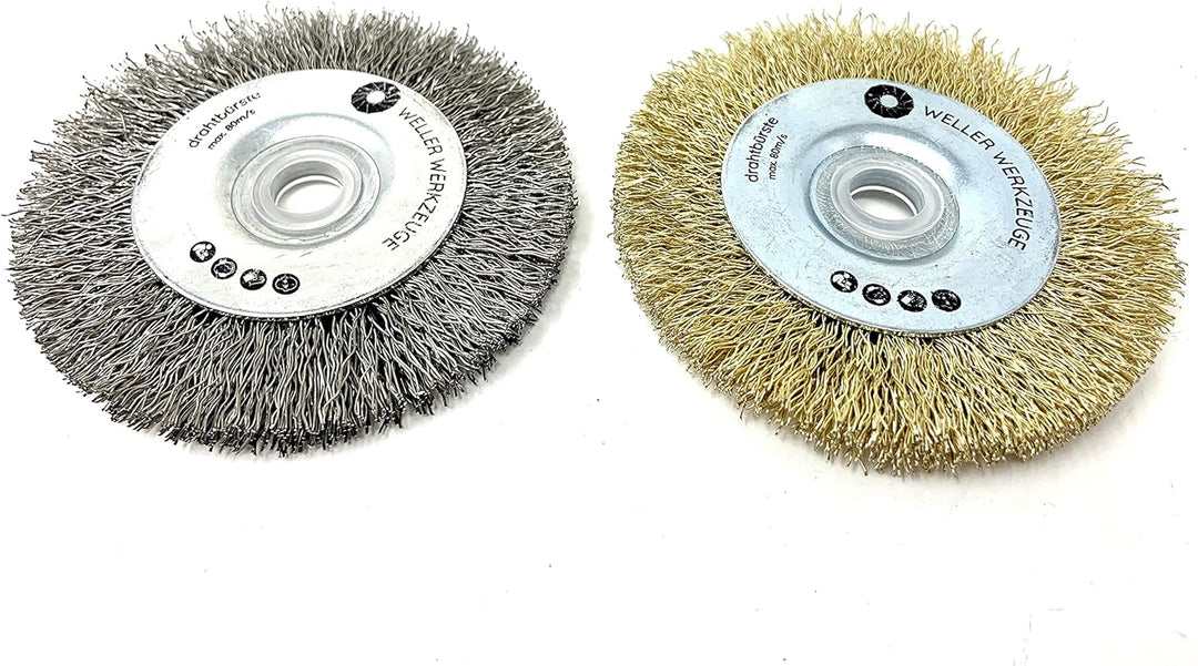 2er SET Drahtbürste Bürste Reinigungsscheibe passend für Bosch GWS 10,8 12V 76 Zubehör Schleifscheib