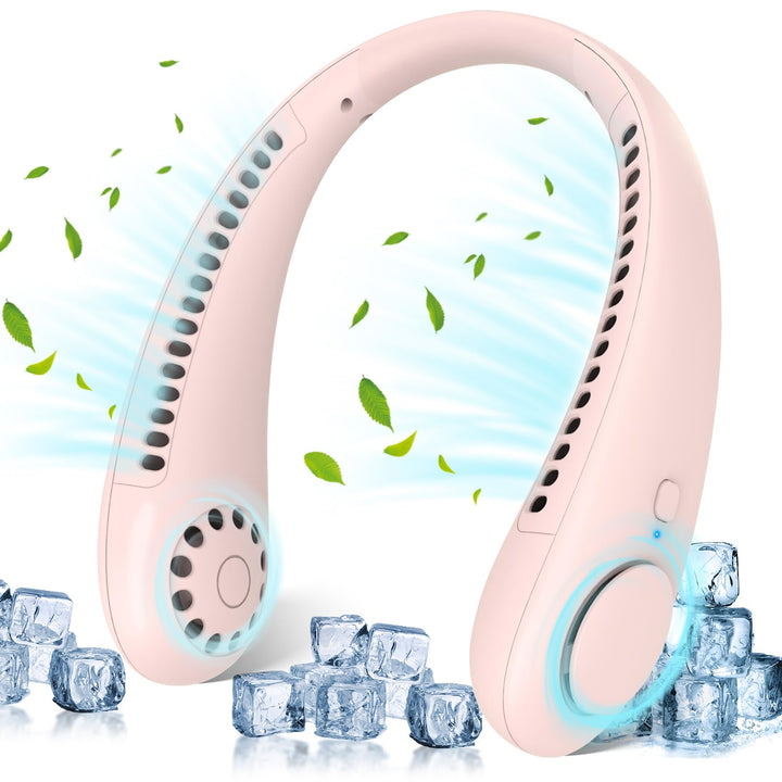 Timiyou Halsventilatoren, Hands Free Bladeless Fan, Tragbarer USB Ventilator, Nackenventilator mit 3