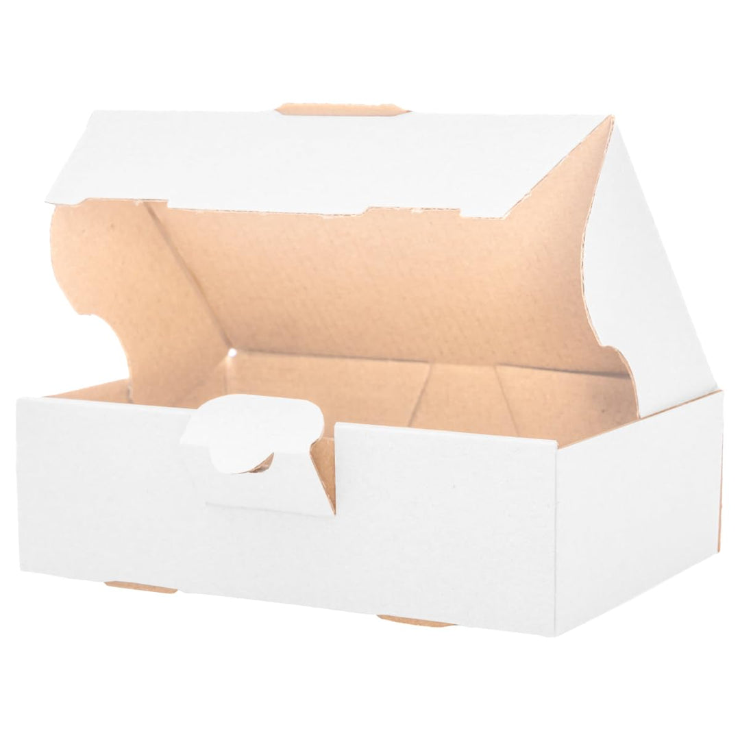 400 Maxibriefkartons Versandkartons Faltschachtel Faltkarton Maxibrief 160 x 110 x 50 mm, Weiss, MB-
