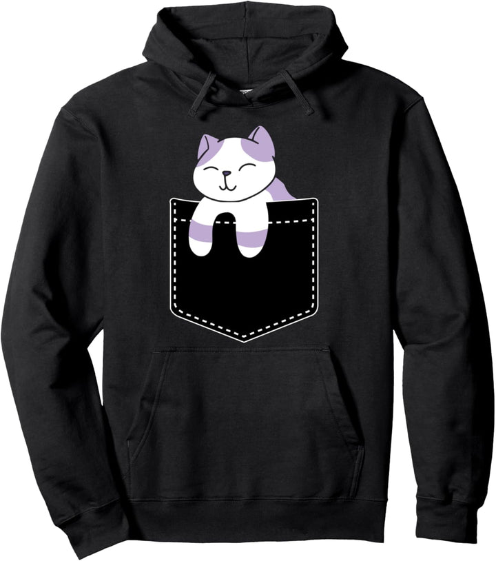 Pocket Cat Katze in der Tasche Pullover Hoodie