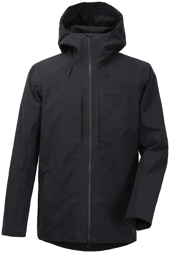 Didriksons 1913 Herren Outdoorjacke Ove mit hohem Kragen Black, M