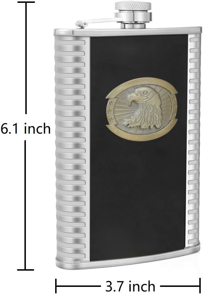 Flachmann aus Edelstahl, mit Trichter und Box, 284 ml B. Adler 283 g, B. Adler 283 g