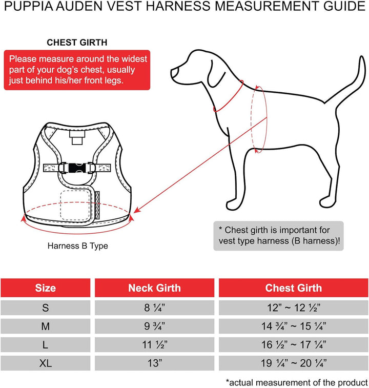 Puppia 66987764 Auden Harness B, Orange, S Orange Small, Orange Small