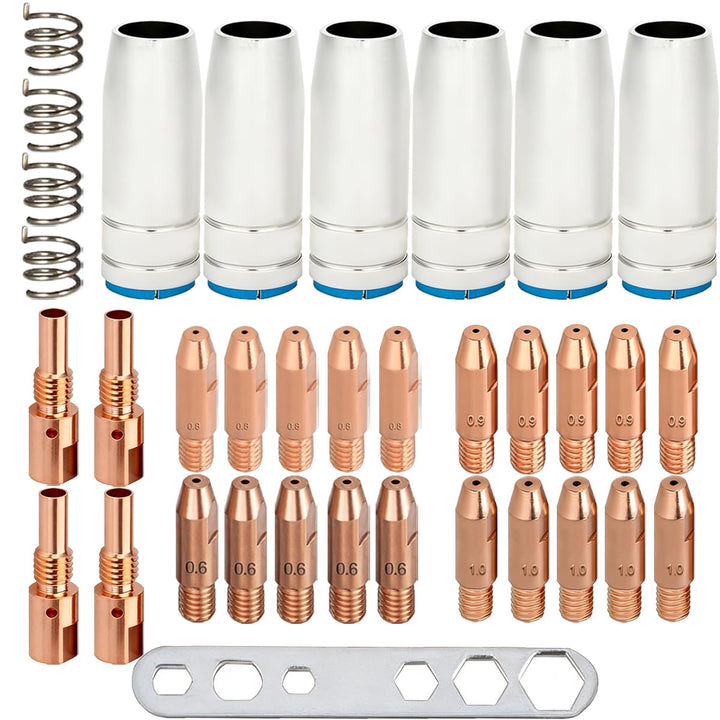 MB25 25AK Verschleissteile Set-Schweissbrenner-Zubehörset für MIG/MAG Schweisszubehör, bestehend aus