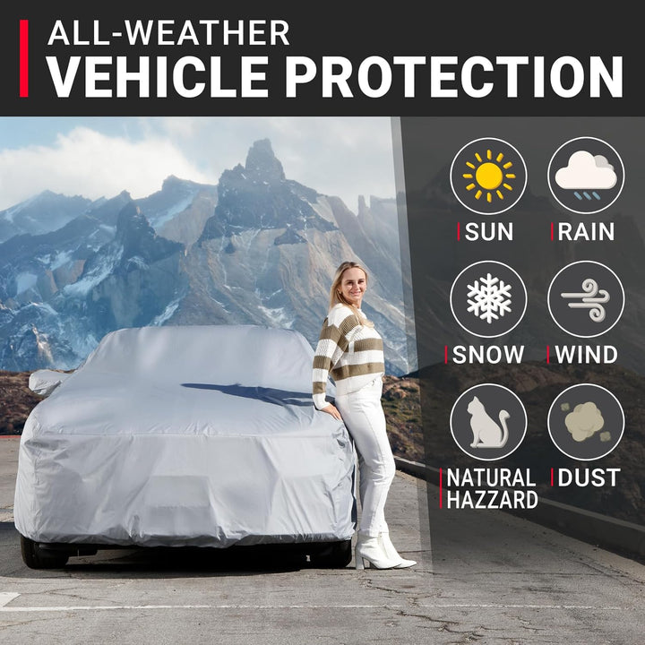 iCarCover Passend für Ford Mustang Cabrio Vollgarage Wasserdicht Allwetter Wetterfest UV Sonne Schne