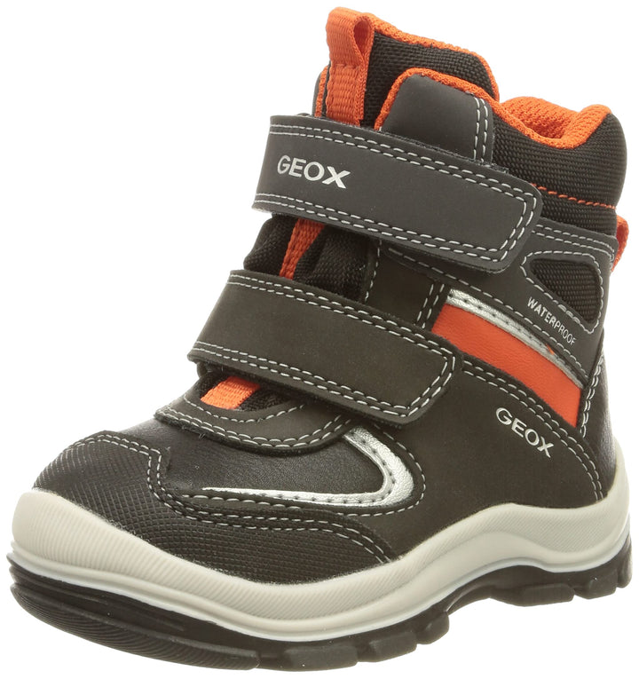 Geox B Flanfil Boy Wpf B Baby - Jungen Stiefeletten 20 EU Black Orange, 20 EU Black Orange