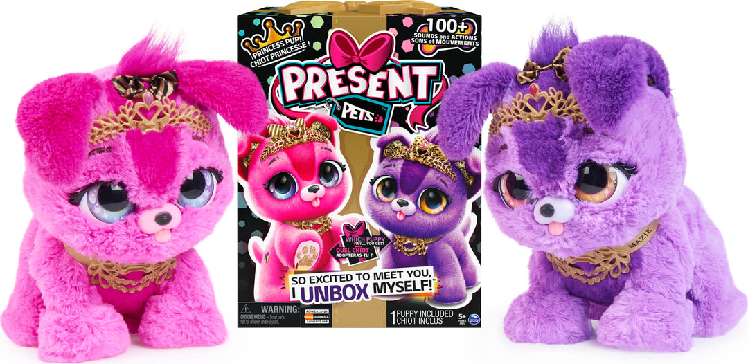 Present Pets, Princess Puppy Interaktives Plüschtier mit über 100 Geräuschen und Aktionen (Stil kann