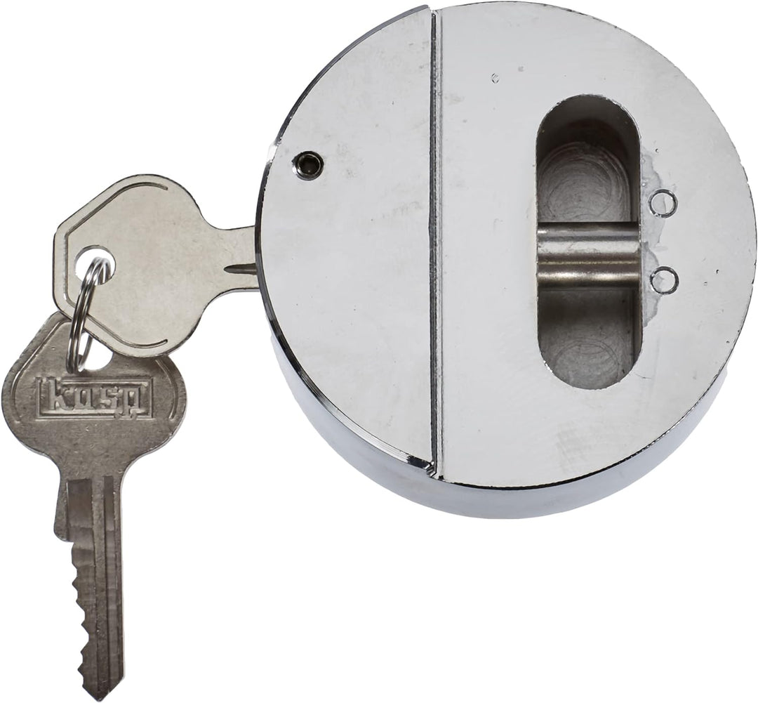 Kasp Stahlschloss, bügellos, Silber, K50073LD, 73 mm (B)