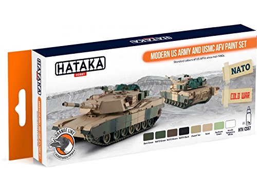 HATAKA HOBBY HTK-CS67 Modern US Army and USMC AFV Paint Set
