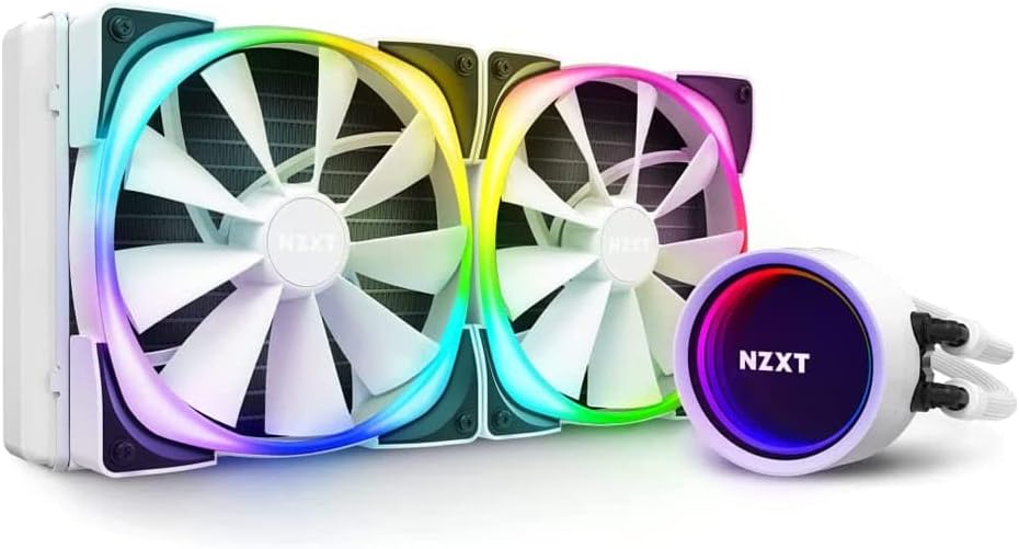 NZXT Kraken X63 RGB 280mm - RL-KRX63-RW - AIO RGB CPU Liquid Cooler - Rotating Infinity Mirror Desig