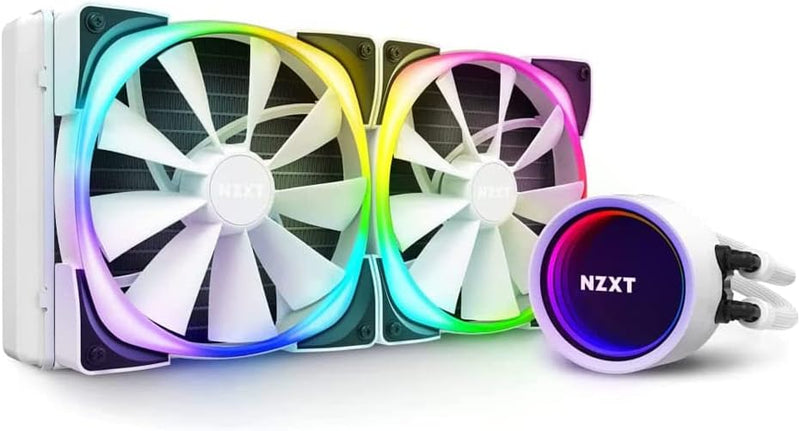 NZXT Kraken X63 RGB 280mm - RL-KRX63-RW - AIO RGB CPU Liquid Cooler - Rotating Infinity Mirror Desig