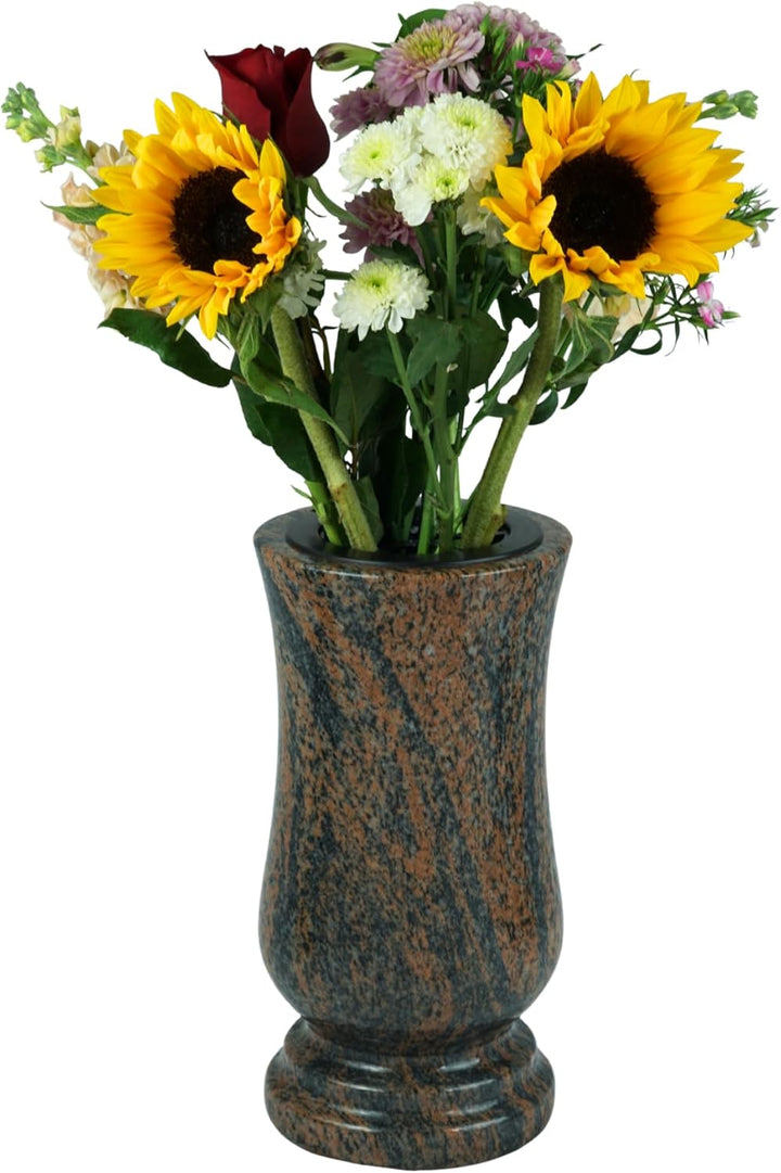 designgrab Taille-Exclusiv XL Grabvase aus Granit Gneis Halmstad
